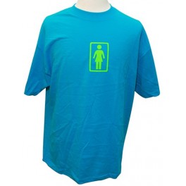 T-shirt bleu Girl Skateboard Company