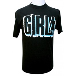 T-shirt Girl Company noir et bleu